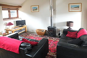 Comfortable lounge with Freeview TV