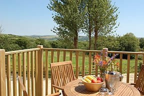 Balcony with views over the dog exercise field